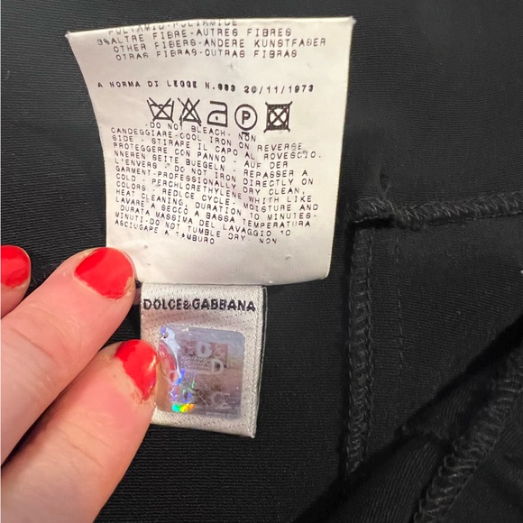 DOLCE & GABBANA Black Bodycon Dress Size 42/ 6 US - Picture 10 of 11